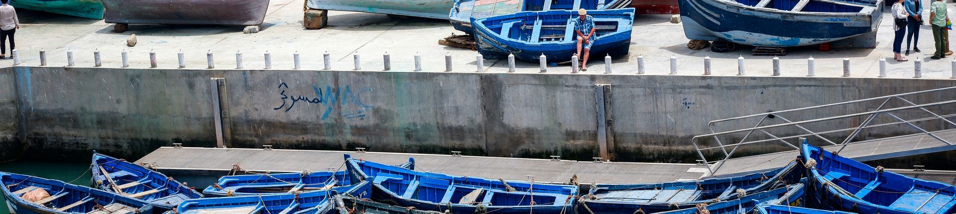 Essaouira harbour Morocco